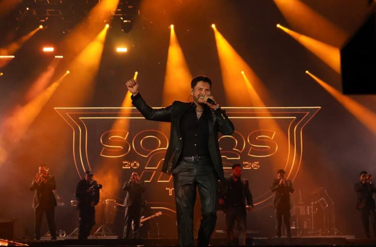 Banda MS dedicó su presentación en el Festival Arre a Gerson Leos, su compañero fallecido