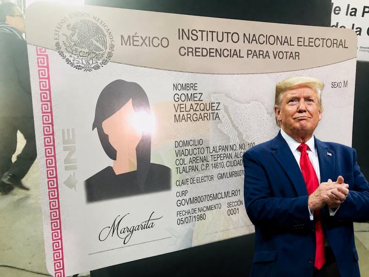Trump elogia la credencial del INE y la pone como ejemplo frente al voto en EU