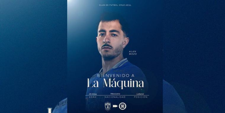 Alan Mozo es anunciado como nuevo jugador del Cruz Azul tras su paso por Pachuca