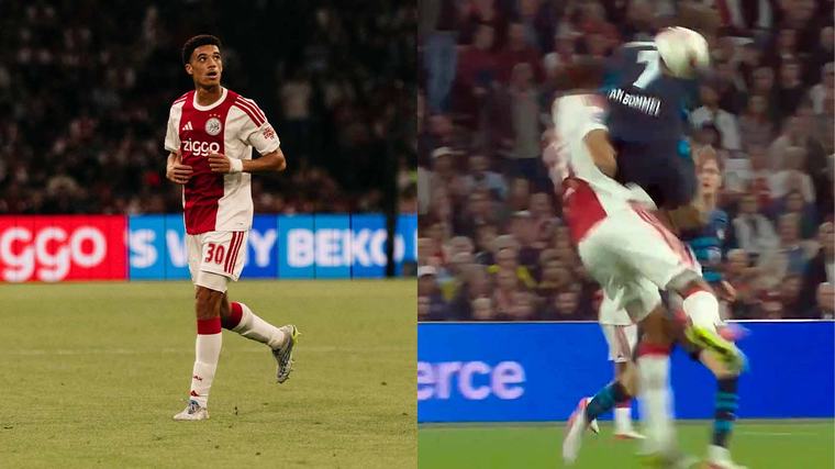 Entrada criminal en Ajax vs PSV; Aaron Bouwman fue hospitalizado por contusión pulmonar (VIDEO)
