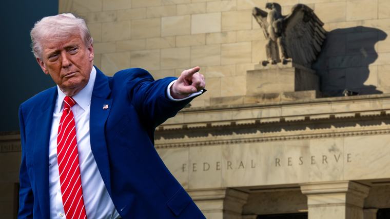 Trump amenaza con ‘cortar’ comercio a países con superávit con EU... si la Fed no baja sus tasas
