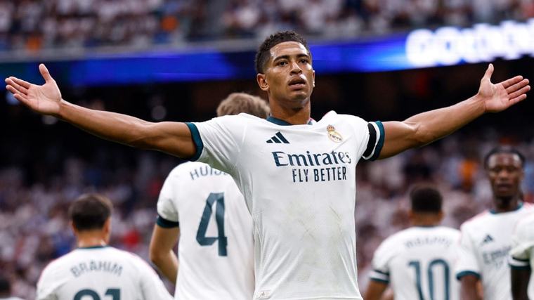 ¡Jude Bellingham fue figura! Real Madrid no tuvo piedad y goleó al recién ascendido Málaga