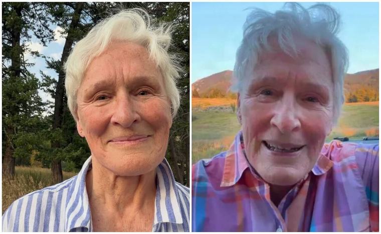 Glenn Close sorprende con fotos al natural y reflexiona sobre envejecer: "¿Qué crece a medida que envejeces?"