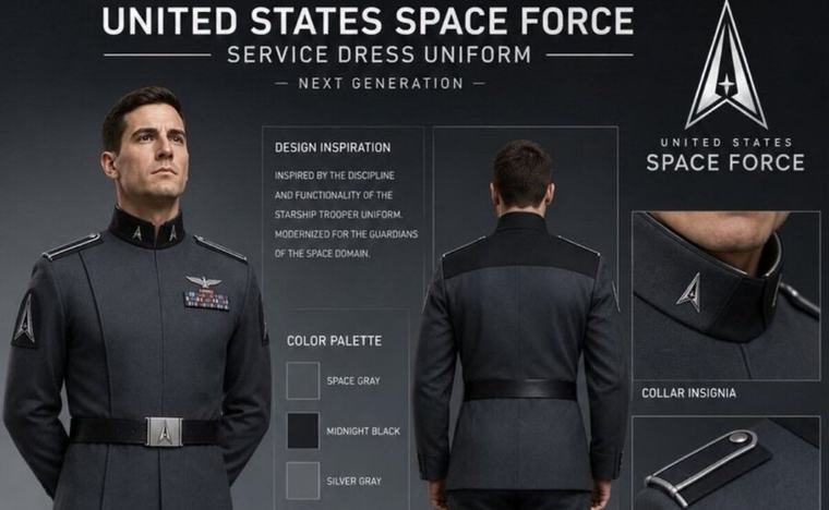 Trump devela uniforme de Fuerza Espacial; las redes lo comparan con traje nazi