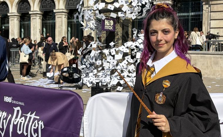 "Harry Potter" revive la magia en Londres: fans celebran el regreso a Hogwarts antes del estreno de la nueva serie