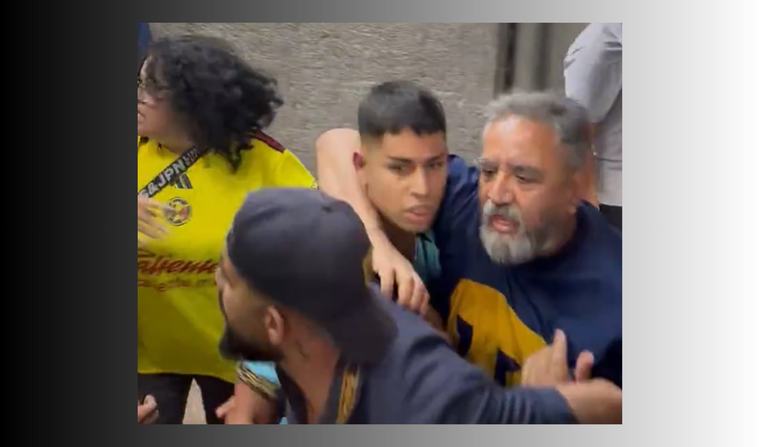 Familia agrede violentamente a vendedores durante duelo entre Pumas Femenil y América (VIDEO)