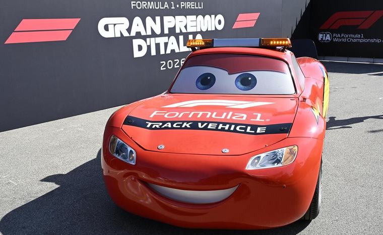 El Rayo McQueen invade Monza y sorprende en el Gran Premio de Italia