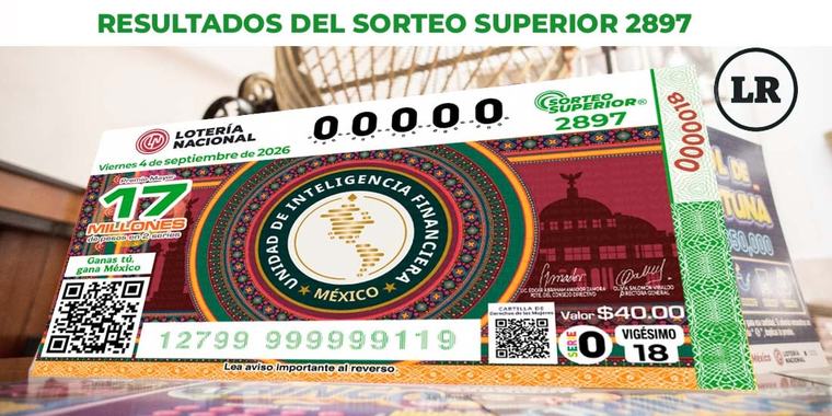 Sorteo Superior 2897: Resultados del 4 de septiembre del 2026 de Lotería Nacional