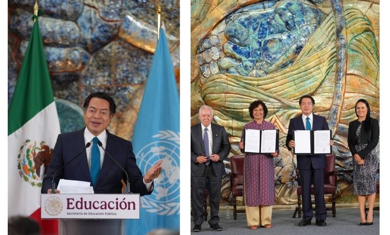 Acuerda Mario Delgado con UNESCO impulsar uso ético de la IA