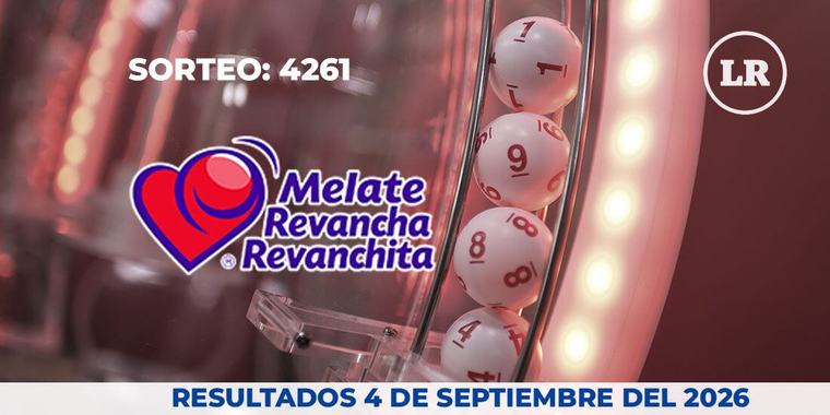 Resultados del Melate, Revancha y Revanchita 4261 del 4 de septiembre del 2026