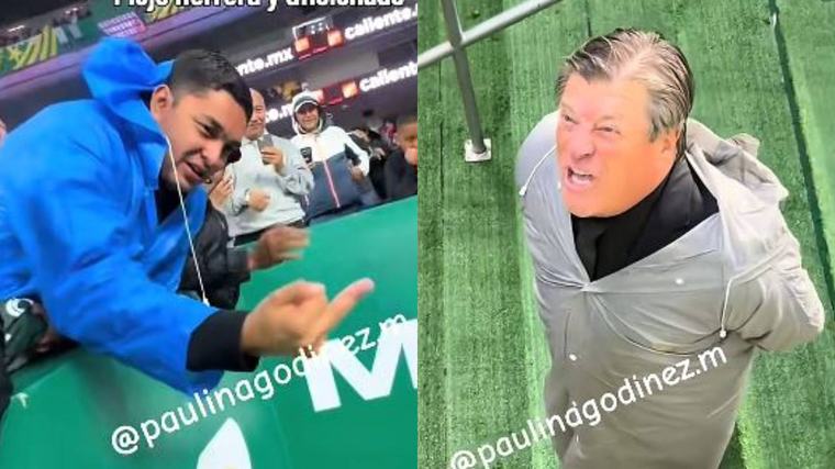 ‘Afuera te cagas entero’; Piojo Herrera se encaró con un fan tras el Atlante-León (VIDEO)