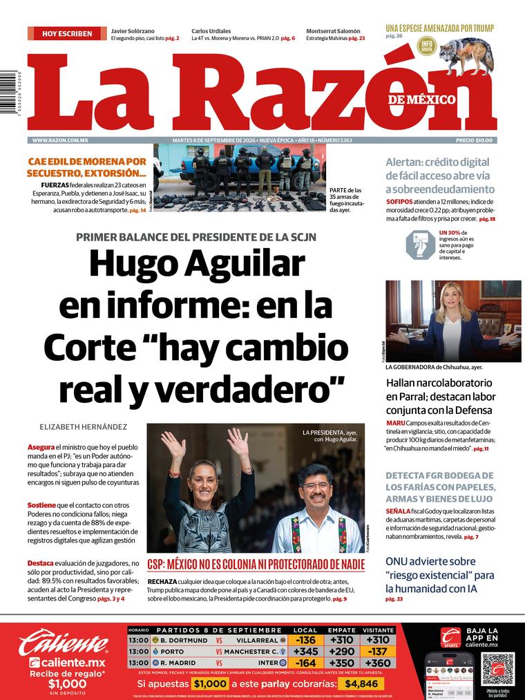 Versión Impresa, 08 Septiembre de 2026